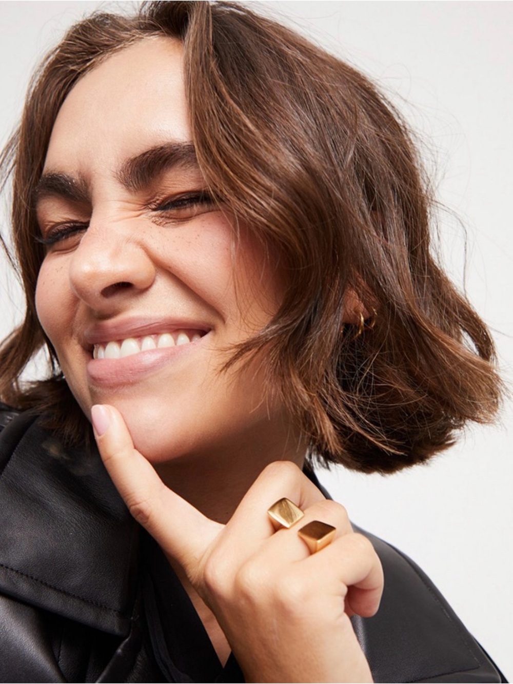 Uno de 50 Square Shape Open Ring - Picture 3 of 7